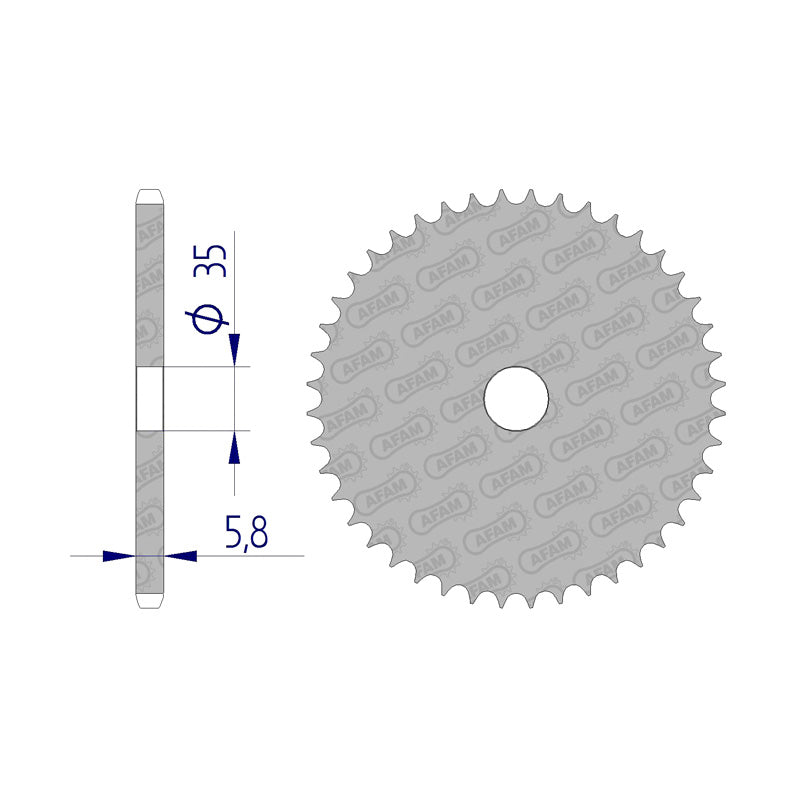SPR.BLANK 520P 44T ALLOY 7075-T6