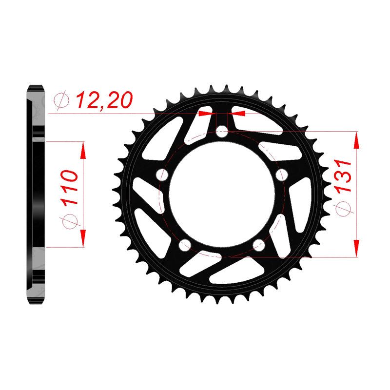 REAR SPROCKET 525P 44T