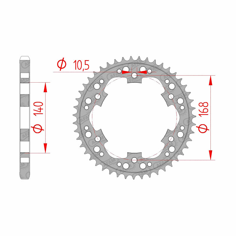 REAR SPROCKET 525P 47T