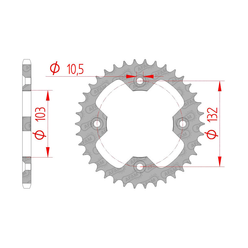 SPR.RR.KTM 38T                          (JTR-881)