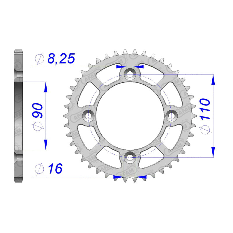 REAR SPROCKET 520P 40T