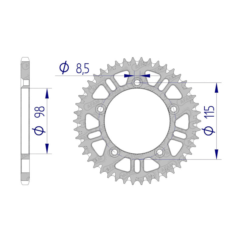 AFAM RR 50T 420 ALLOY KTM60/65SX 99-06(72101).
