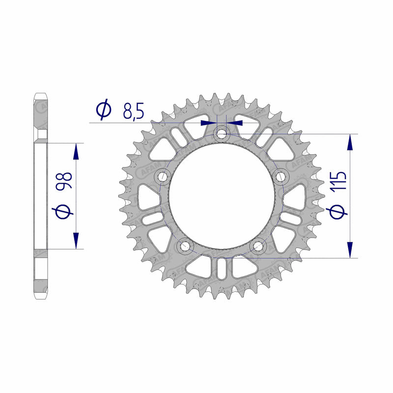 REAR SPROCKET 520P 48T