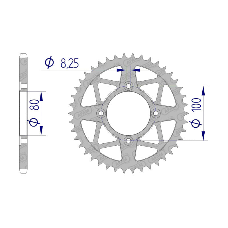 REAR SPROCKET 520P 41T