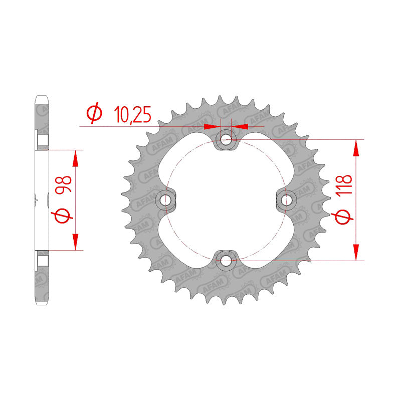 SPR.RR.DS450 08-09 520P 42T.              (92401)