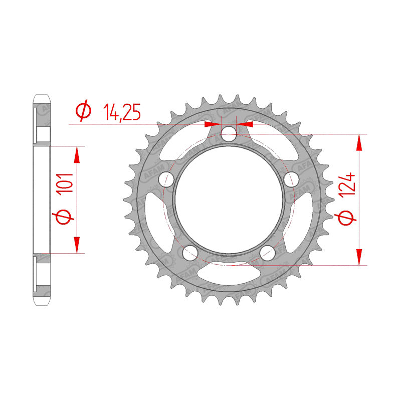 REAR SPROCKET 525P 41T