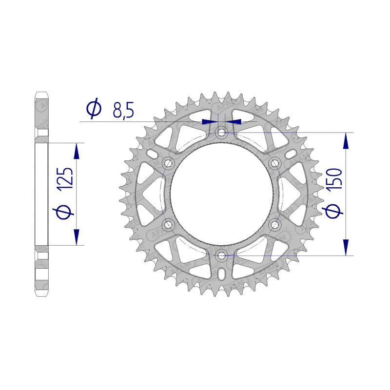 REAR SPROCKET 520P 49T