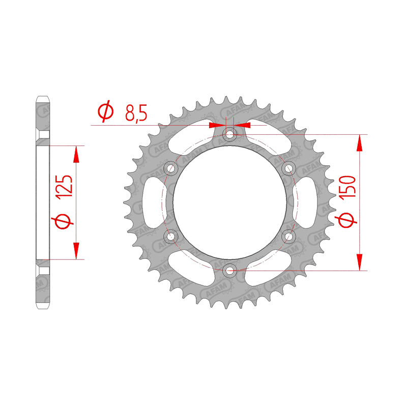 SPR.RR.KTM 50T 5461005-150 71304-50T.