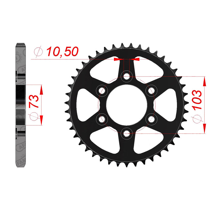 AFAM SP.RR.43T DUCATI 950 17-18