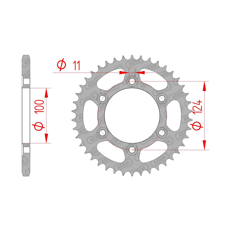 REAR SPROCKET 525P 46T
