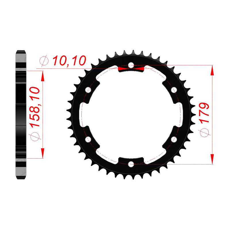 REAR SPROCKET 525P 45T