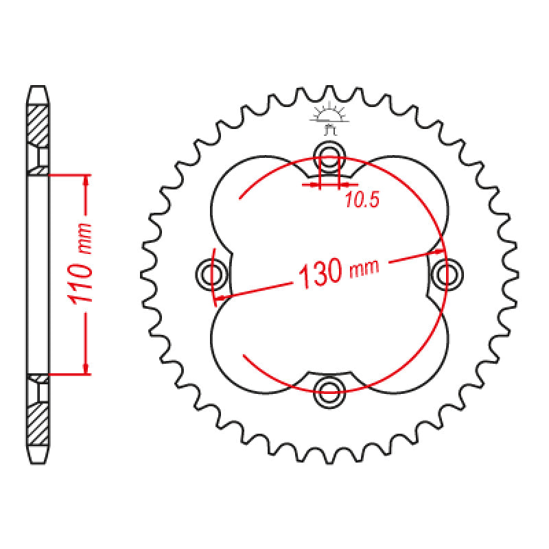 SPR.RR.41201-HA2-670 39T               (JTR-1350)