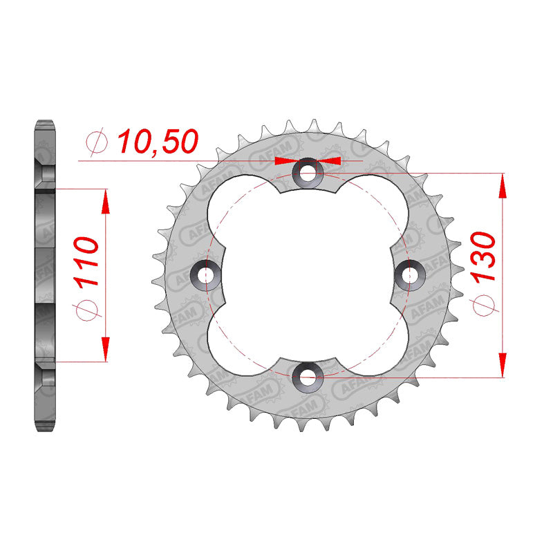 TRX250R 86-88/TRX300/400EX 93-04 39T   (JTR-1350)