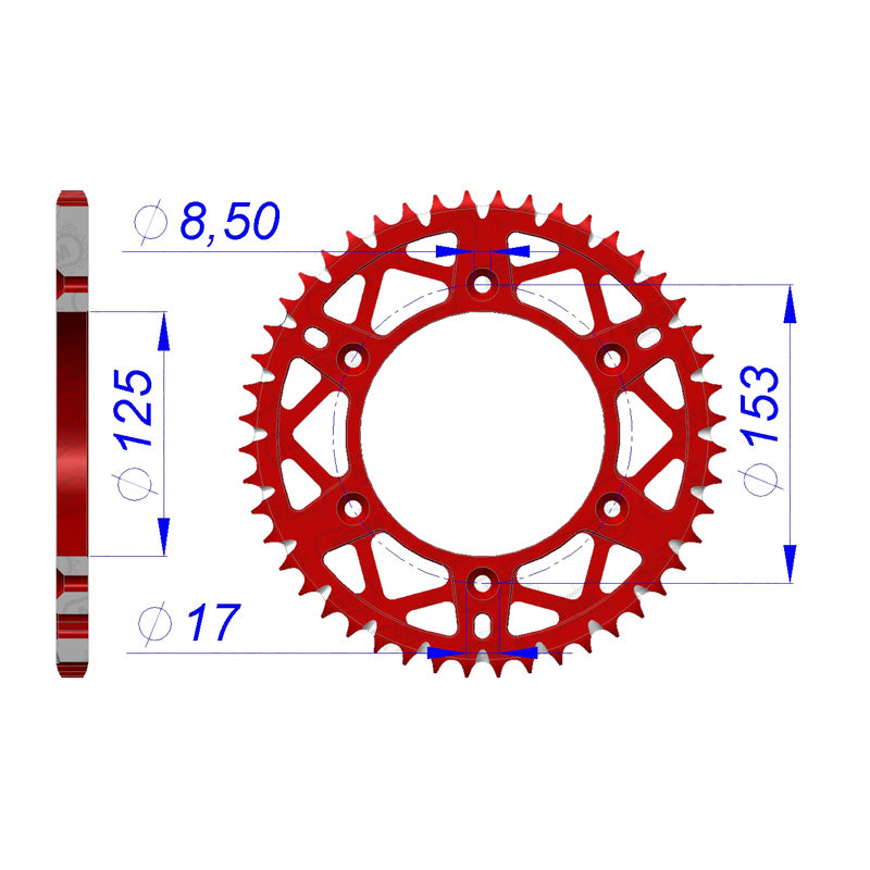 REAR SPROCKET 520P 49T