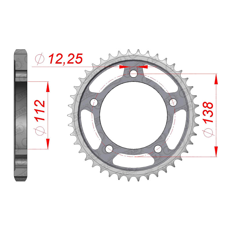 REAR SPROCKET 530P 41T