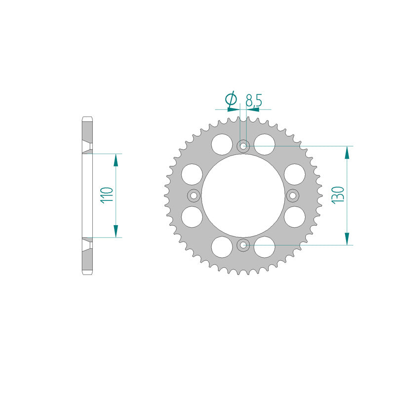 REAR SPROCKET 530P 50T