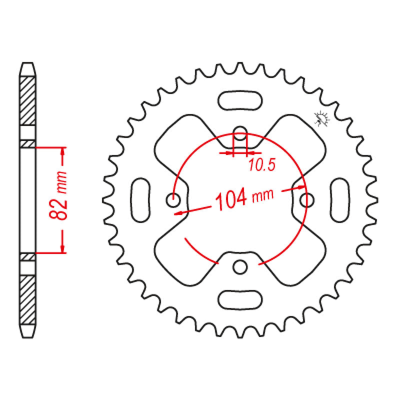 SPR.RR.41201-HA5-670 40T               (JTR-1351)