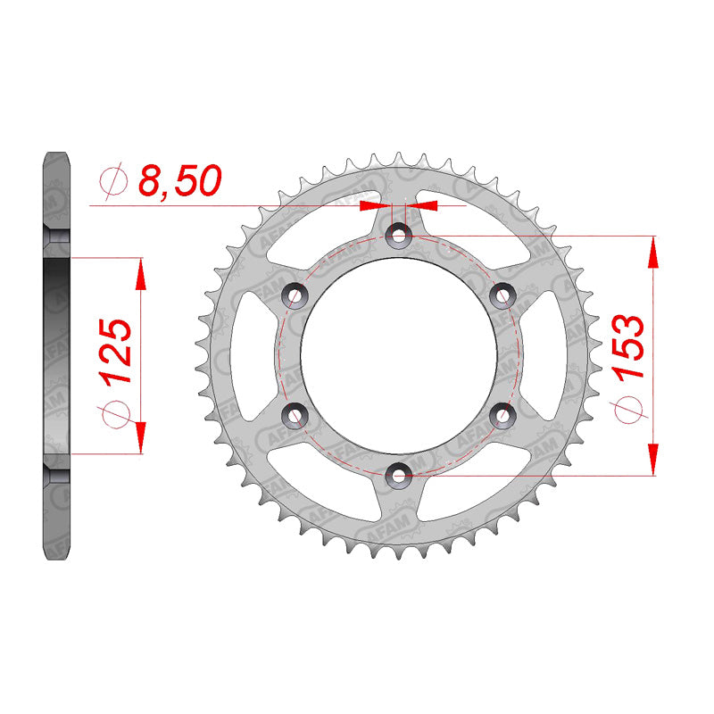 REAR SPROCKET 520P 50T