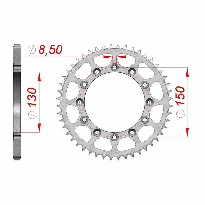 REAR SPROCKET 520P 47T