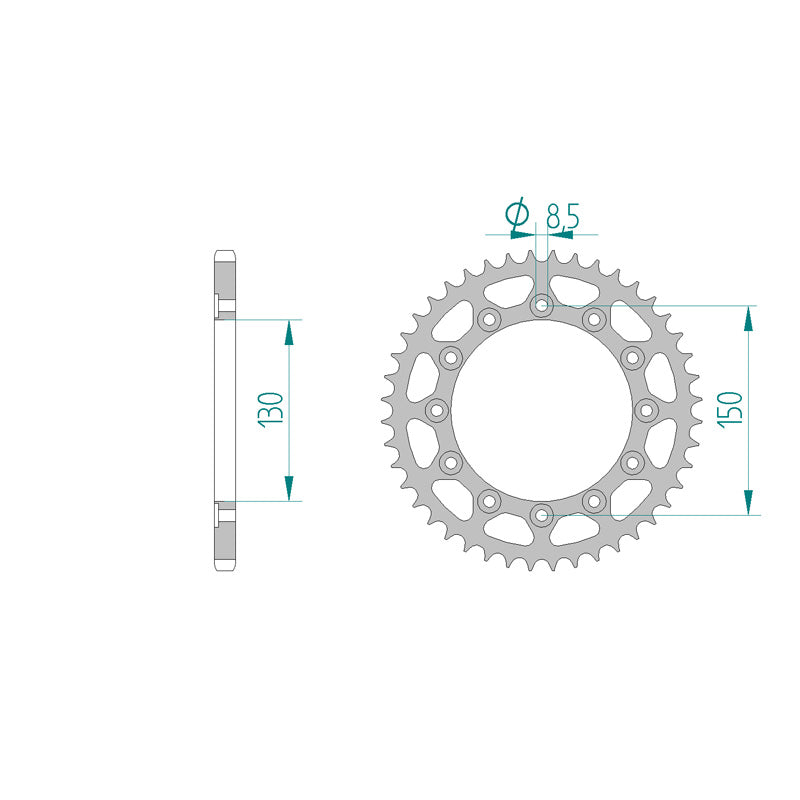 REAR SPROCKET 520P 50T
