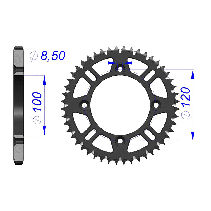 REAR SPROCKET 420P 47T
