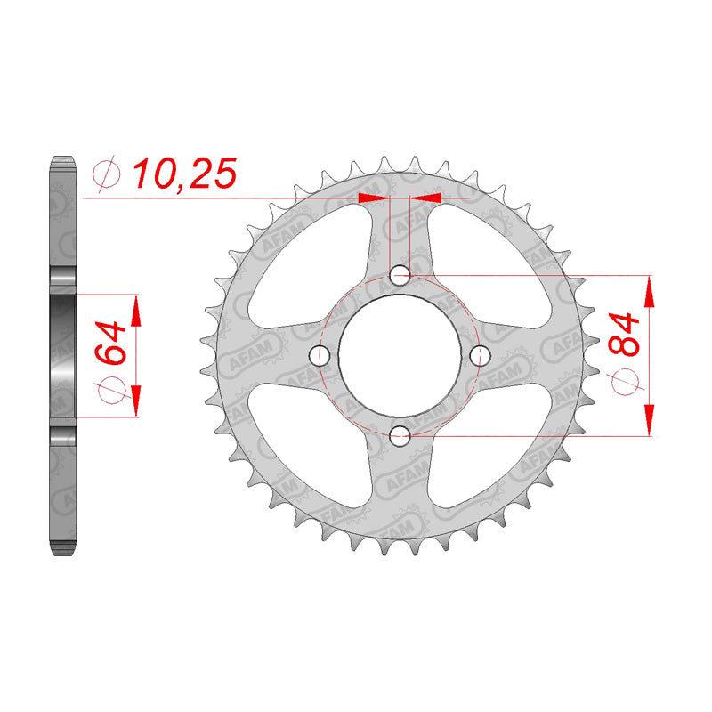 REAR SPROCKET 520P 40T