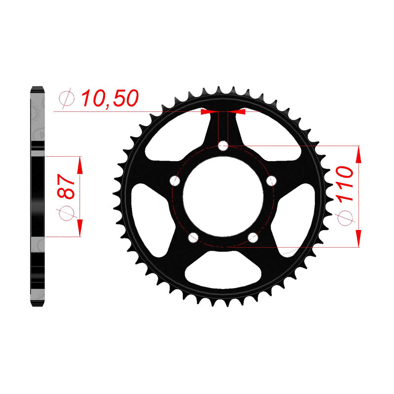 REAR SPROCKET 520P 46T