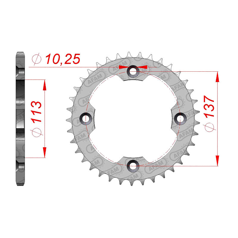 SP RR.36T 520P LTR450 06-10,LTZ400     (JTR-1760)