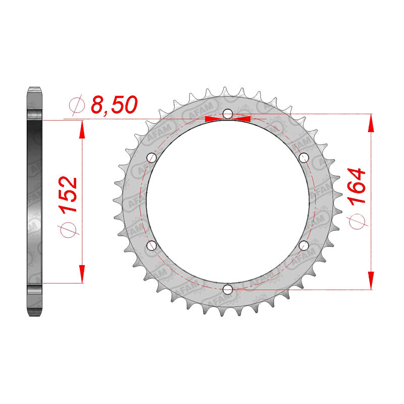 REAR SPROCKET 520P 40T