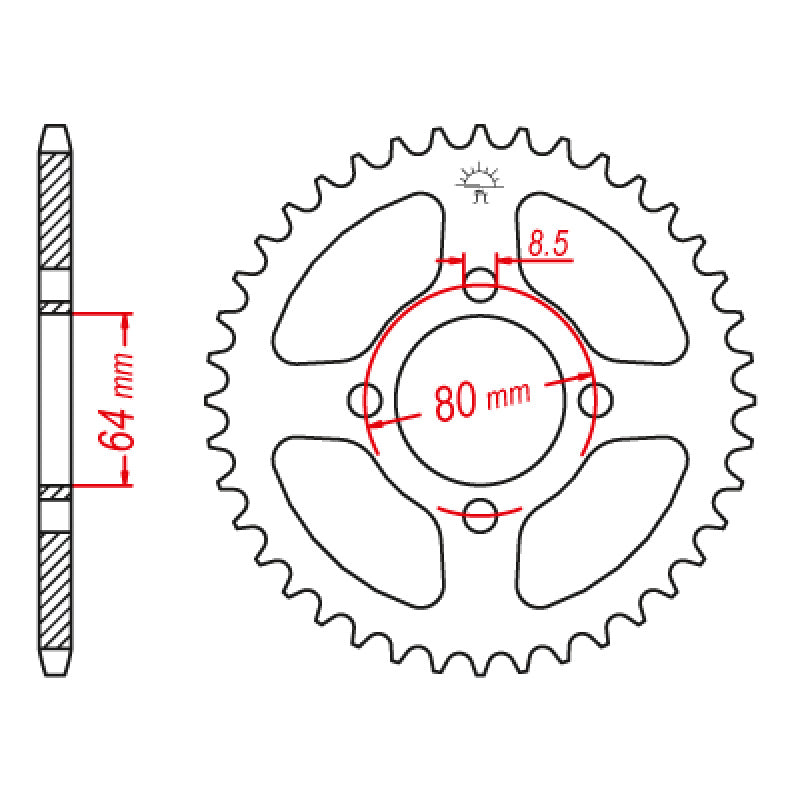SPR.RR.21W/2U2-25432-10 32T.