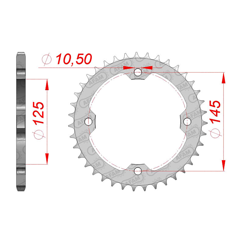 REAR SPROCKET 520P 36T