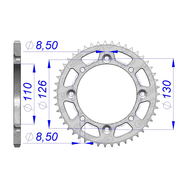 REAR SPROCKET 420P 47T