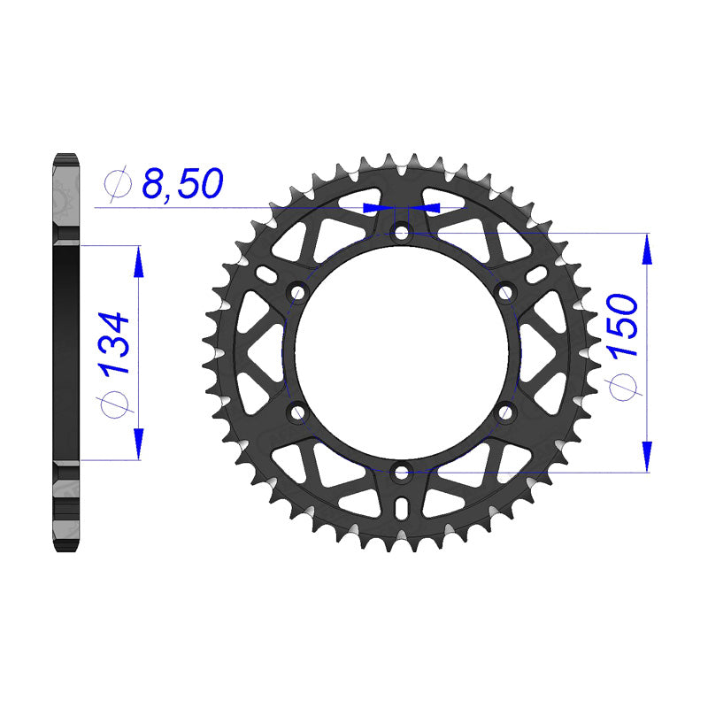 REAR SPROCKET 520P 49T