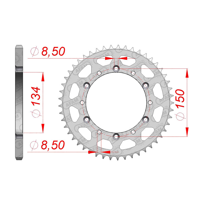 REAR SPROCKET 520P 48T