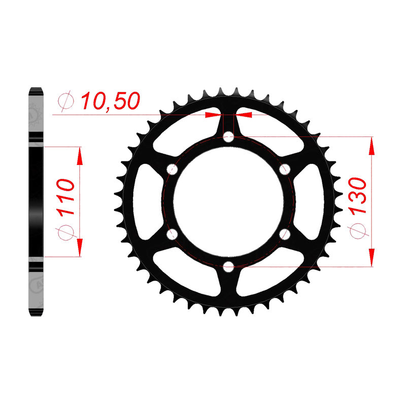 REAR SPROCKET 520P 42T