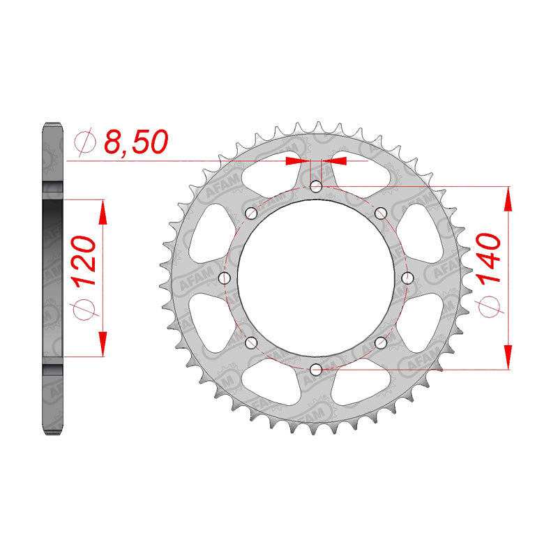 SP.RR.43T 520P KLR/KLX650A 90-05.       (JTR-487)