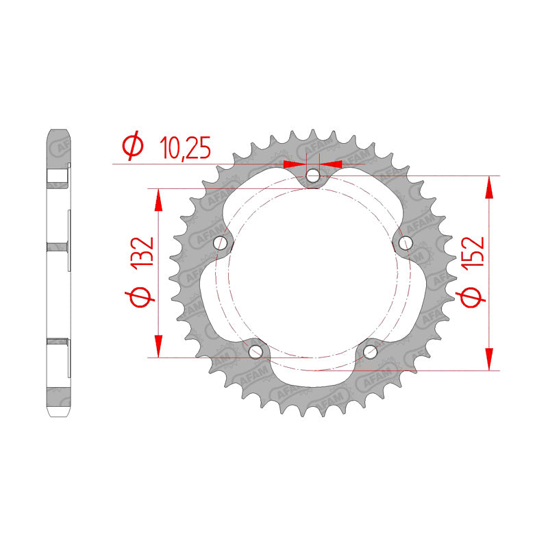REAR SPROCKET 525P 43T