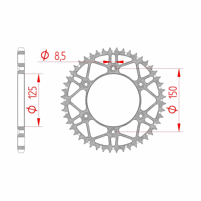 REAR SPROCKET 520P 48T