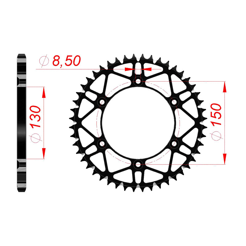 REAR SPROCKET 520P 50T