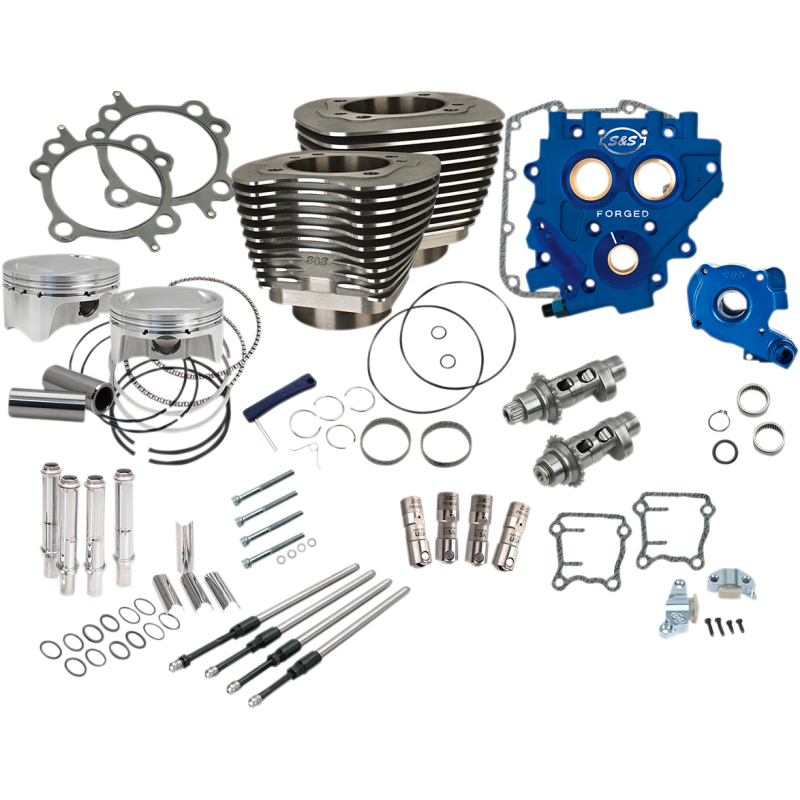Powr Pk, 4"bore, BLK, 585CE, 07-17 exc 17 touring