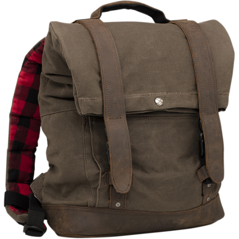 Roll Top Backpack - Dark Oak