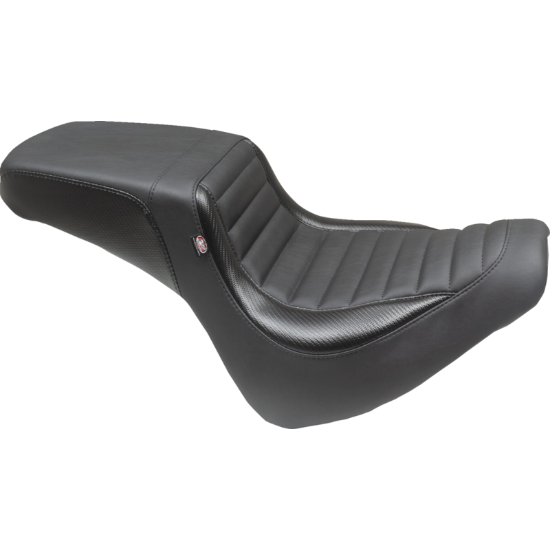 Squareback 2-Up Seat  Black Tuck-n-Roll Fat Bob 18-23