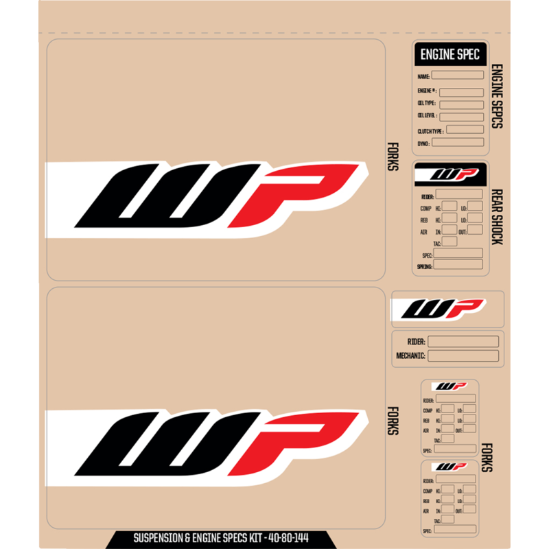 DCOR WP DECAL KIT BK