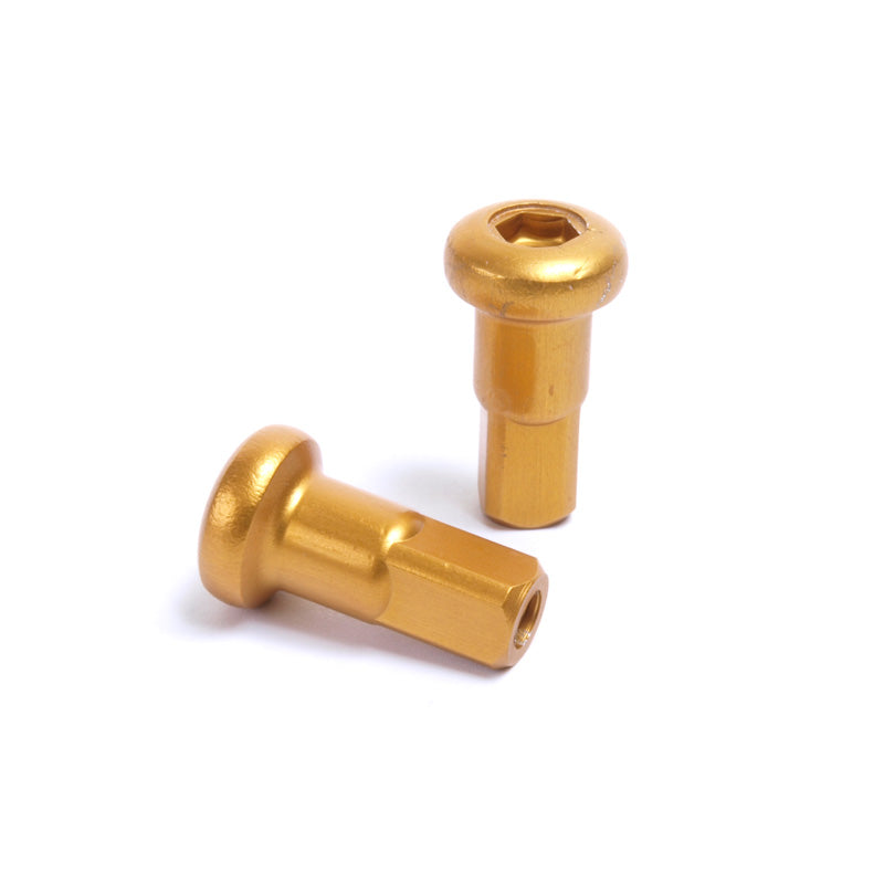 ALLOY NIPPLE (36)/9G X .300/3.6 X 7.6MM/GOLD