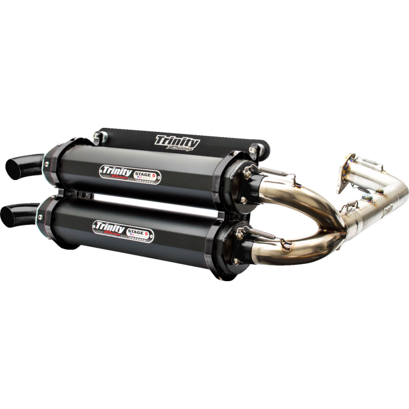 EXHAUST RZR TURBO BK CRKT