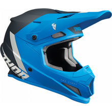 THOR SECTOR CHEV MOTOCROSS HELMET (BLUE/LT GRY)