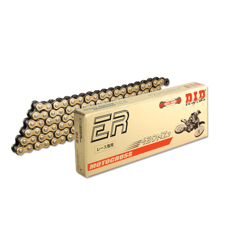 DID 420NZ3-120L GOLD & BLACK CHAIN W/CLIP LINK