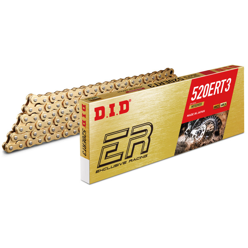 520ERT3-110L GOLD & GOLD CHAIN W/CLIP LINK