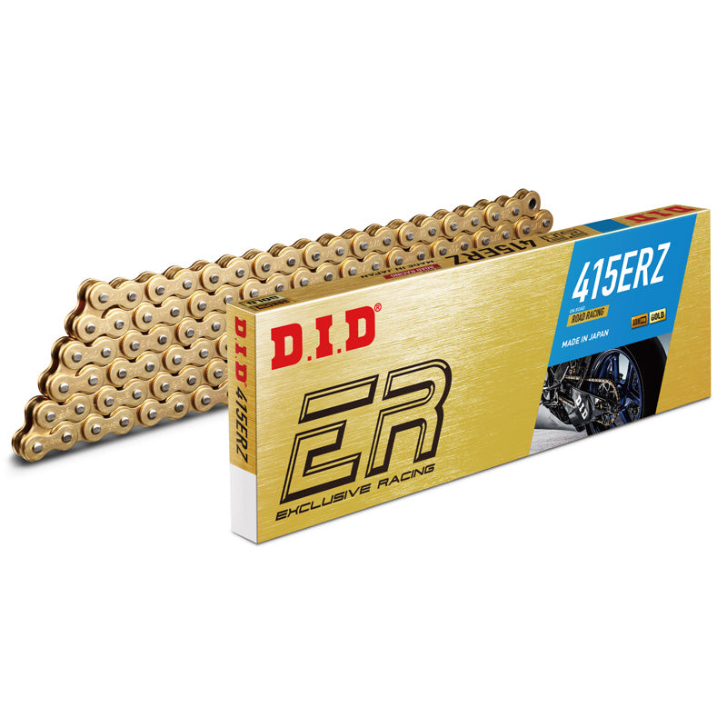 DID 415ERZ-120L GOLD & GOLD CHAIN W/CLIP LINK