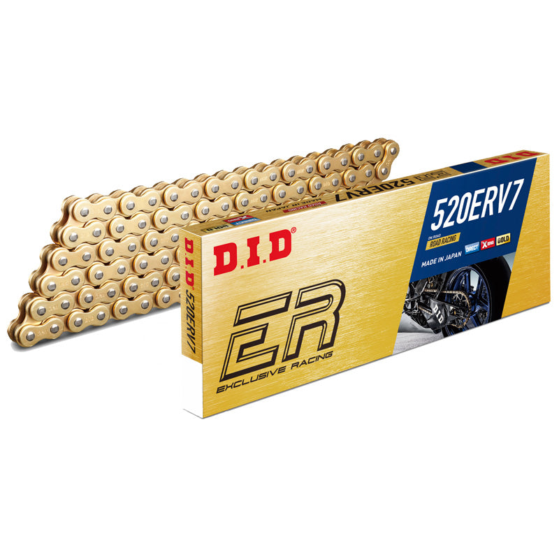 DID 520ERV7-120L GOLD CHAIN W/RIVET LINK